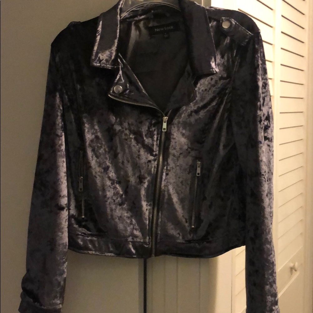 Velvet Cropped Jacket